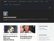 Tablet Screenshot of larrysmusings.com